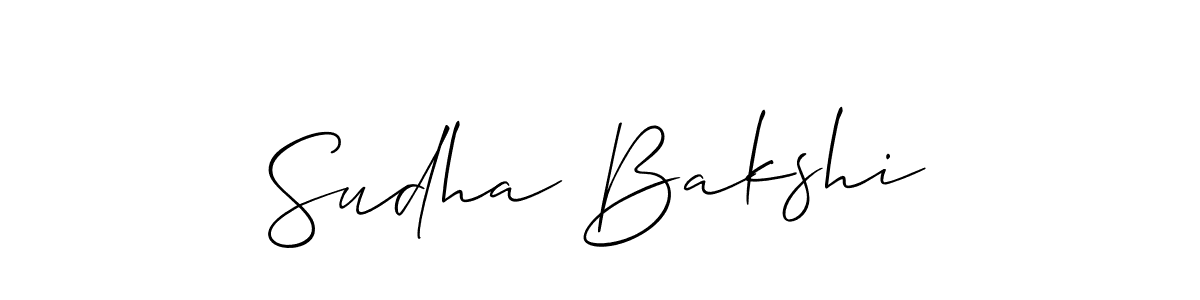 Best and Professional Signature Style for Sudha Bakshi. Allison_Script Best Signature Style Collection. Sudha Bakshi signature style 2 images and pictures png