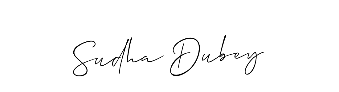 Best and Professional Signature Style for Sudha Dubey. Allison_Script Best Signature Style Collection. Sudha Dubey signature style 2 images and pictures png