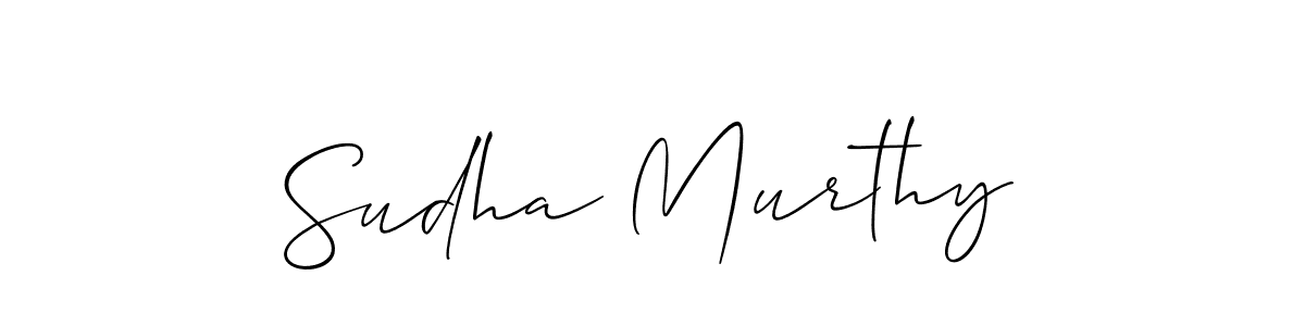 Allison_Script is a professional signature style that is perfect for those who want to add a touch of class to their signature. It is also a great choice for those who want to make their signature more unique. Get Sudha Murthy name to fancy signature for free. Sudha Murthy signature style 2 images and pictures png