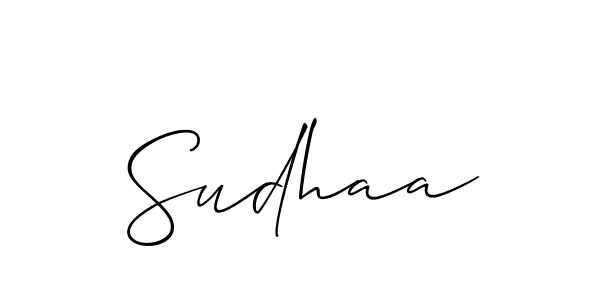 Best and Professional Signature Style for Sudhaa. Allison_Script Best Signature Style Collection. Sudhaa signature style 2 images and pictures png