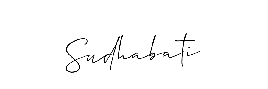 Best and Professional Signature Style for Sudhabati. Allison_Script Best Signature Style Collection. Sudhabati signature style 2 images and pictures png