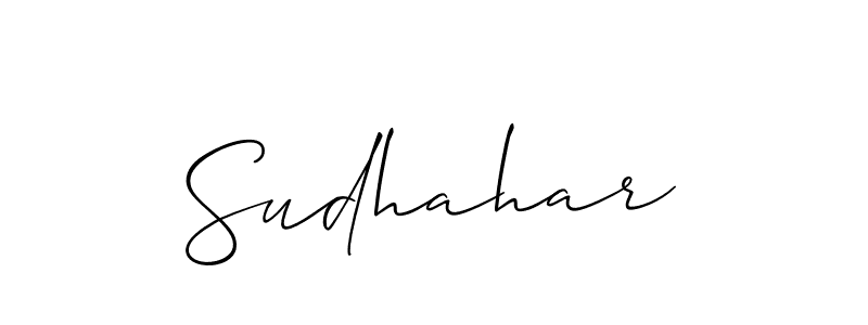 It looks lik you need a new signature style for name Sudhahar. Design unique handwritten (Allison_Script) signature with our free signature maker in just a few clicks. Sudhahar signature style 2 images and pictures png