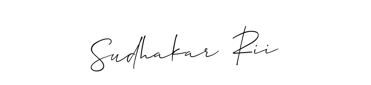 Create a beautiful signature design for name Sudhakar  Rii. With this signature (Allison_Script) fonts, you can make a handwritten signature for free. Sudhakar  Rii signature style 2 images and pictures png