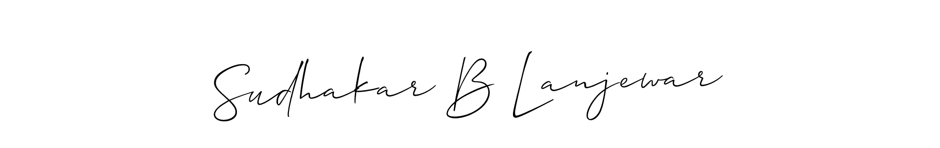 Once you've used our free online signature maker to create your best signature Allison_Script style, it's time to enjoy all of the benefits that Sudhakar B Lanjewar name signing documents. Sudhakar B Lanjewar signature style 2 images and pictures png