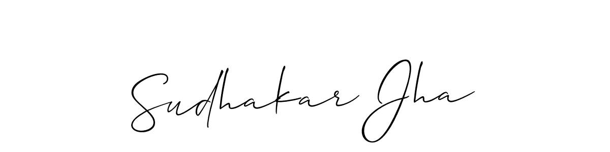 How to Draw Sudhakar Jha signature style? Allison_Script is a latest design signature styles for name Sudhakar Jha. Sudhakar Jha signature style 2 images and pictures png