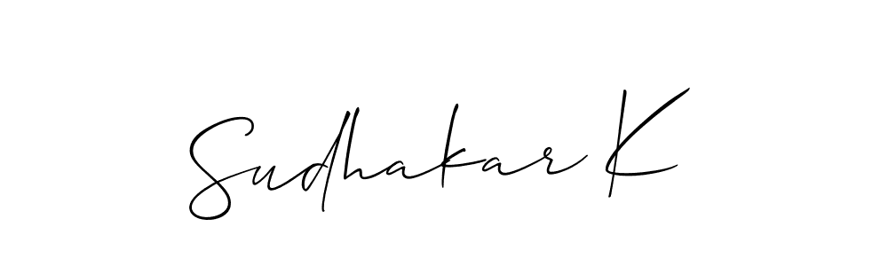 Make a beautiful signature design for name Sudhakar K. Use this online signature maker to create a handwritten signature for free. Sudhakar K signature style 2 images and pictures png
