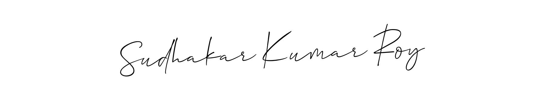 How to make Sudhakar Kumar Roy signature? Allison_Script is a professional autograph style. Create handwritten signature for Sudhakar Kumar Roy name. Sudhakar Kumar Roy signature style 2 images and pictures png