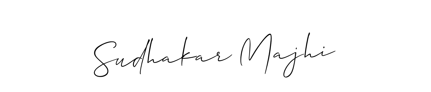 Design your own signature with our free online signature maker. With this signature software, you can create a handwritten (Allison_Script) signature for name Sudhakar Majhi. Sudhakar Majhi signature style 2 images and pictures png