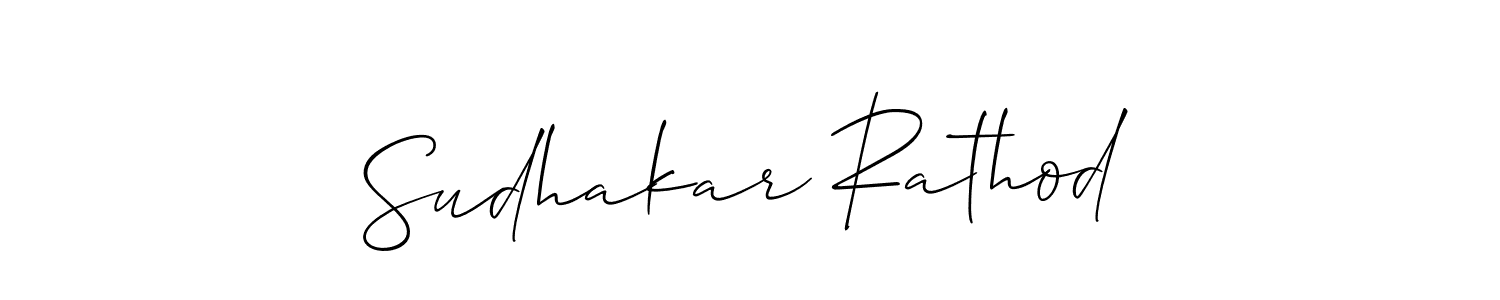 if you are searching for the best signature style for your name Sudhakar Rathod. so please give up your signature search. here we have designed multiple signature styles  using Allison_Script. Sudhakar Rathod signature style 2 images and pictures png