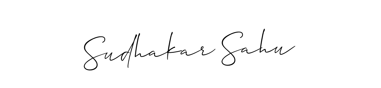 Make a short Sudhakar Sahu signature style. Manage your documents anywhere anytime using Allison_Script. Create and add eSignatures, submit forms, share and send files easily. Sudhakar Sahu signature style 2 images and pictures png