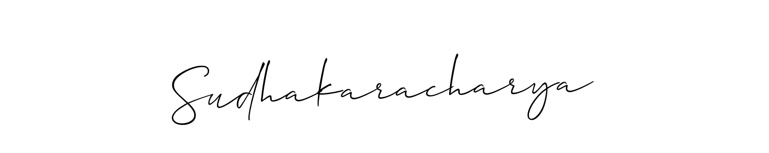 Make a beautiful signature design for name Sudhakaracharya. Use this online signature maker to create a handwritten signature for free. Sudhakaracharya signature style 2 images and pictures png