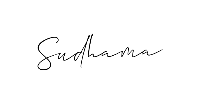 Best and Professional Signature Style for Sudhama. Allison_Script Best Signature Style Collection. Sudhama signature style 2 images and pictures png