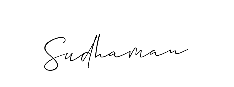 Best and Professional Signature Style for Sudhaman. Allison_Script Best Signature Style Collection. Sudhaman signature style 2 images and pictures png