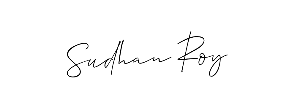 How to make Sudhan Roy signature? Allison_Script is a professional autograph style. Create handwritten signature for Sudhan Roy name. Sudhan Roy signature style 2 images and pictures png
