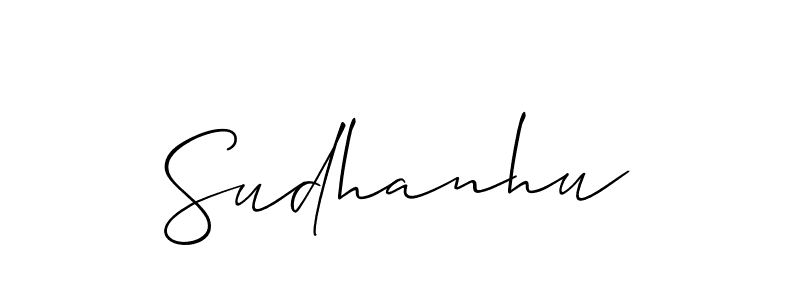 Similarly Allison_Script is the best handwritten signature design. Signature creator online .You can use it as an online autograph creator for name Sudhanhu. Sudhanhu signature style 2 images and pictures png