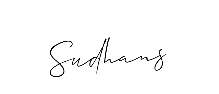 You can use this online signature creator to create a handwritten signature for the name Sudhans. This is the best online autograph maker. Sudhans signature style 2 images and pictures png