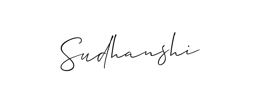 Create a beautiful signature design for name Sudhanshi. With this signature (Allison_Script) fonts, you can make a handwritten signature for free. Sudhanshi signature style 2 images and pictures png