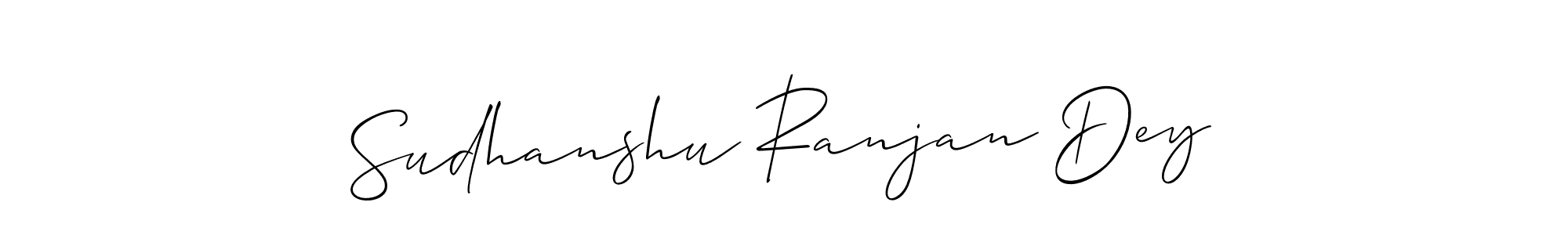 It looks lik you need a new signature style for name Sudhanshu Ranjan Dey. Design unique handwritten (Allison_Script) signature with our free signature maker in just a few clicks. Sudhanshu Ranjan Dey signature style 2 images and pictures png