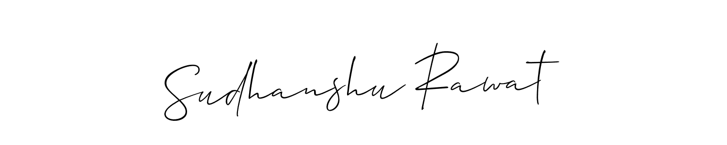 Sudhanshu Rawat stylish signature style. Best Handwritten Sign (Allison_Script) for my name. Handwritten Signature Collection Ideas for my name Sudhanshu Rawat. Sudhanshu Rawat signature style 2 images and pictures png