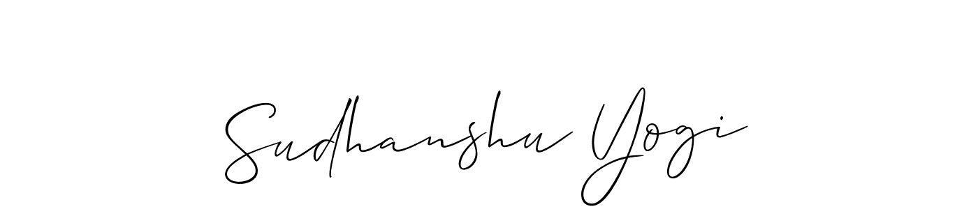 This is the best signature style for the Sudhanshu Yogi name. Also you like these signature font (Allison_Script). Mix name signature. Sudhanshu Yogi signature style 2 images and pictures png