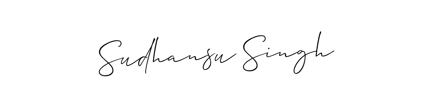 This is the best signature style for the Sudhansu Singh name. Also you like these signature font (Allison_Script). Mix name signature. Sudhansu Singh signature style 2 images and pictures png