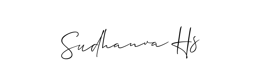 Make a short Sudhanva Hs signature style. Manage your documents anywhere anytime using Allison_Script. Create and add eSignatures, submit forms, share and send files easily. Sudhanva Hs signature style 2 images and pictures png
