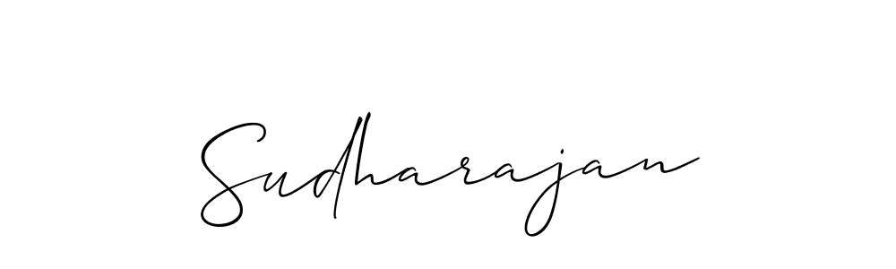 Also we have Sudharajan name is the best signature style. Create professional handwritten signature collection using Allison_Script autograph style. Sudharajan signature style 2 images and pictures png