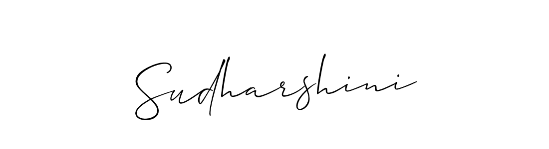 Create a beautiful signature design for name Sudharshini. With this signature (Allison_Script) fonts, you can make a handwritten signature for free. Sudharshini signature style 2 images and pictures png