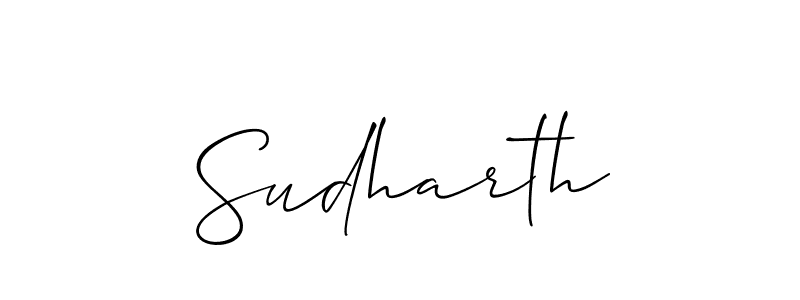 The best way (Allison_Script) to make a short signature is to pick only two or three words in your name. The name Sudharth include a total of six letters. For converting this name. Sudharth signature style 2 images and pictures png