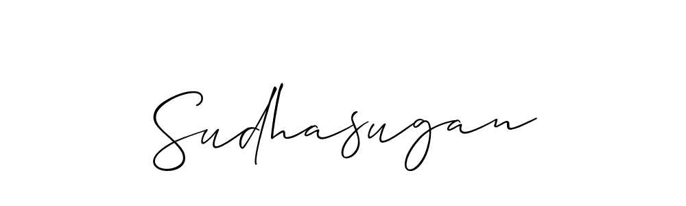 Use a signature maker to create a handwritten signature online. With this signature software, you can design (Allison_Script) your own signature for name Sudhasugan. Sudhasugan signature style 2 images and pictures png