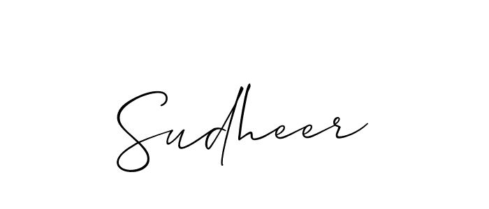 You should practise on your own different ways (Allison_Script) to write your name (Sudheer) in signature. don't let someone else do it for you. Sudheer signature style 2 images and pictures png