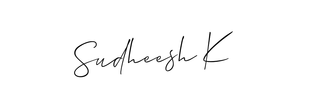 Once you've used our free online signature maker to create your best signature Allison_Script style, it's time to enjoy all of the benefits that Sudheesh K name signing documents. Sudheesh K signature style 2 images and pictures png