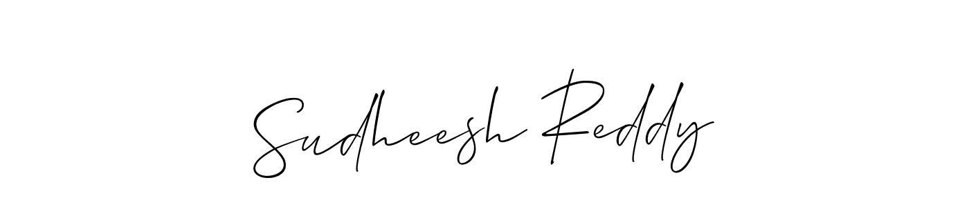 if you are searching for the best signature style for your name Sudheesh Reddy. so please give up your signature search. here we have designed multiple signature styles  using Allison_Script. Sudheesh Reddy signature style 2 images and pictures png