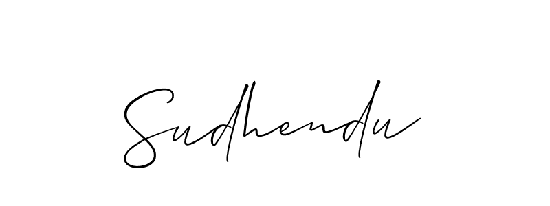 It looks lik you need a new signature style for name Sudhendu. Design unique handwritten (Allison_Script) signature with our free signature maker in just a few clicks. Sudhendu signature style 2 images and pictures png