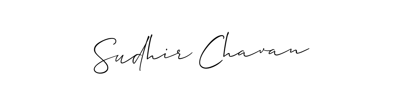 Sudhir Chavan stylish signature style. Best Handwritten Sign (Allison_Script) for my name. Handwritten Signature Collection Ideas for my name Sudhir Chavan. Sudhir Chavan signature style 2 images and pictures png