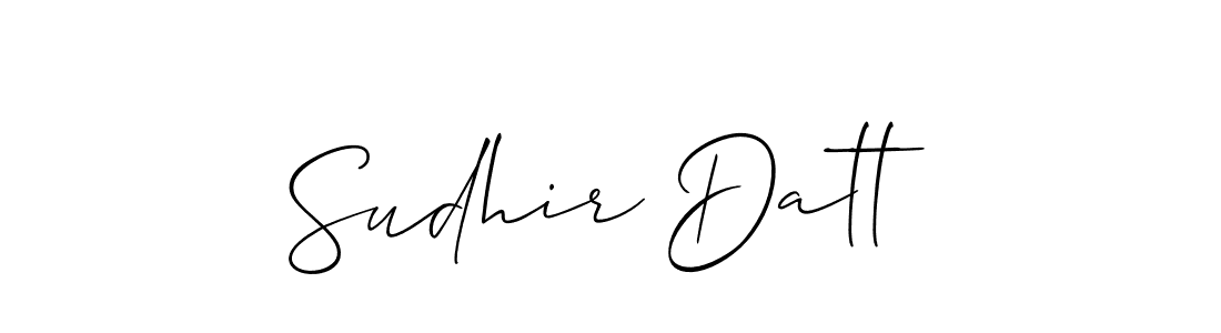 Best and Professional Signature Style for Sudhir Datt. Allison_Script Best Signature Style Collection. Sudhir Datt signature style 2 images and pictures png