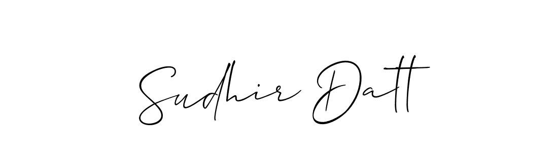 Best and Professional Signature Style for Sudhir Datt. Allison_Script Best Signature Style Collection. Sudhir Datt signature style 2 images and pictures png