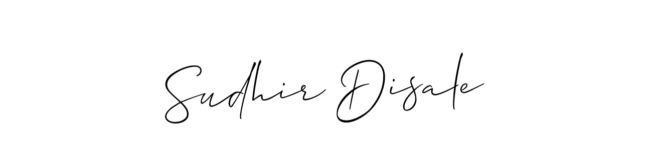 How to make Sudhir Disale signature? Allison_Script is a professional autograph style. Create handwritten signature for Sudhir Disale name. Sudhir Disale signature style 2 images and pictures png