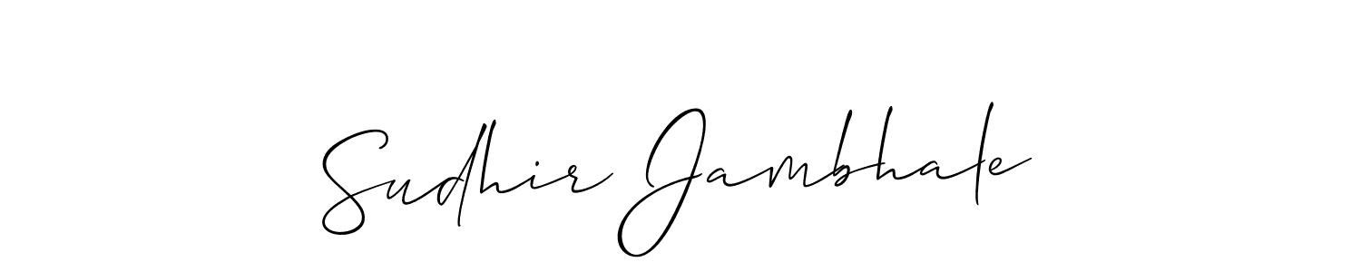 Make a beautiful signature design for name Sudhir Jambhale. Use this online signature maker to create a handwritten signature for free. Sudhir Jambhale signature style 2 images and pictures png