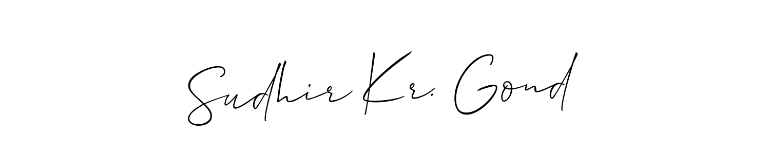 Make a beautiful signature design for name Sudhir Kr. Gond. Use this online signature maker to create a handwritten signature for free. Sudhir Kr. Gond signature style 2 images and pictures png