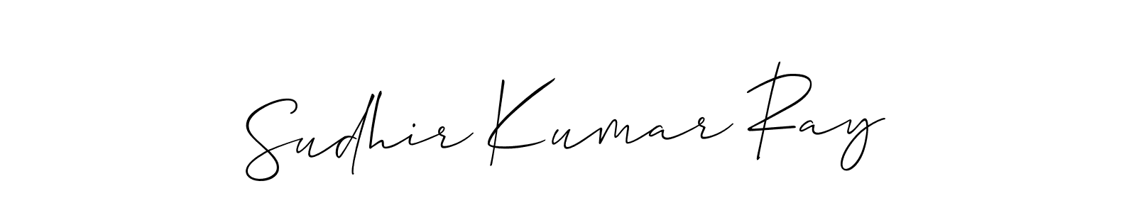 This is the best signature style for the Sudhir Kumar Ray name. Also you like these signature font (Allison_Script). Mix name signature. Sudhir Kumar Ray signature style 2 images and pictures png