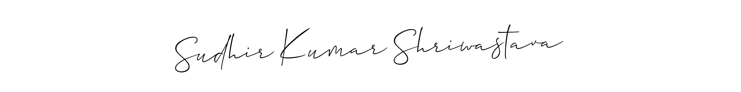 How to make Sudhir Kumar Shriwastava name signature. Use Allison_Script style for creating short signs online. This is the latest handwritten sign. Sudhir Kumar Shriwastava signature style 2 images and pictures png