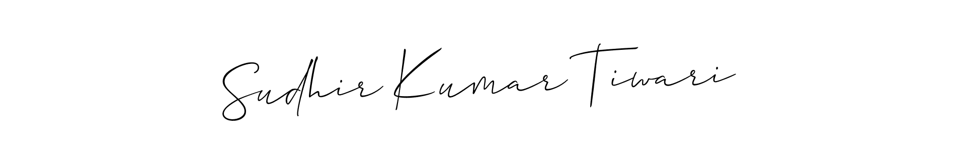 It looks lik you need a new signature style for name Sudhir Kumar Tiwari. Design unique handwritten (Allison_Script) signature with our free signature maker in just a few clicks. Sudhir Kumar Tiwari signature style 2 images and pictures png