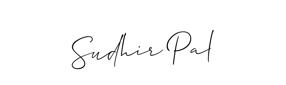 It looks lik you need a new signature style for name Sudhir Pal. Design unique handwritten (Allison_Script) signature with our free signature maker in just a few clicks. Sudhir Pal signature style 2 images and pictures png