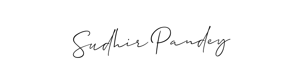 Also You can easily find your signature by using the search form. We will create Sudhir Pandey name handwritten signature images for you free of cost using Allison_Script sign style. Sudhir Pandey signature style 2 images and pictures png