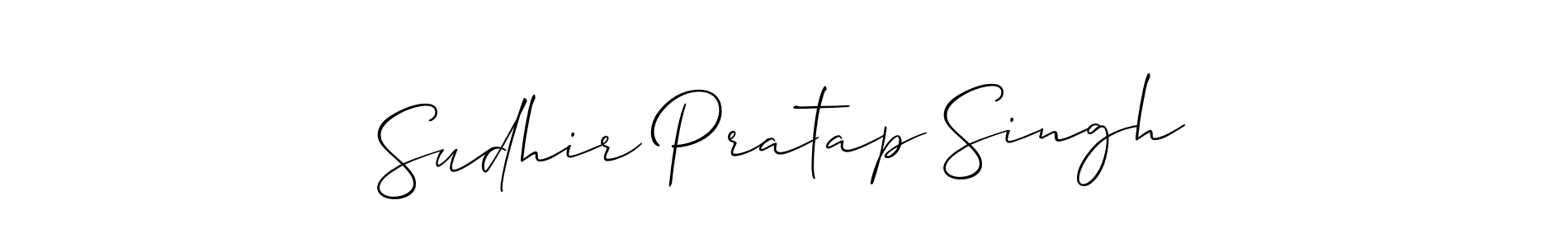 Create a beautiful signature design for name Sudhir Pratap Singh. With this signature (Allison_Script) fonts, you can make a handwritten signature for free. Sudhir Pratap Singh signature style 2 images and pictures png
