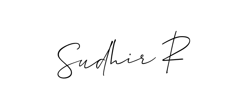 Once you've used our free online signature maker to create your best signature Allison_Script style, it's time to enjoy all of the benefits that Sudhir R name signing documents. Sudhir R signature style 2 images and pictures png