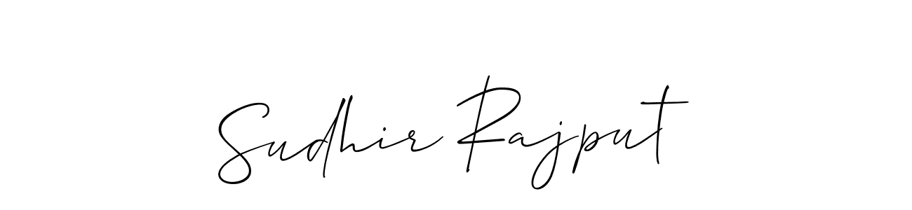 Use a signature maker to create a handwritten signature online. With this signature software, you can design (Allison_Script) your own signature for name Sudhir Rajput. Sudhir Rajput signature style 2 images and pictures png