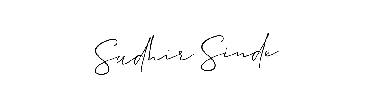 Make a beautiful signature design for name Sudhir Sinde. Use this online signature maker to create a handwritten signature for free. Sudhir Sinde signature style 2 images and pictures png