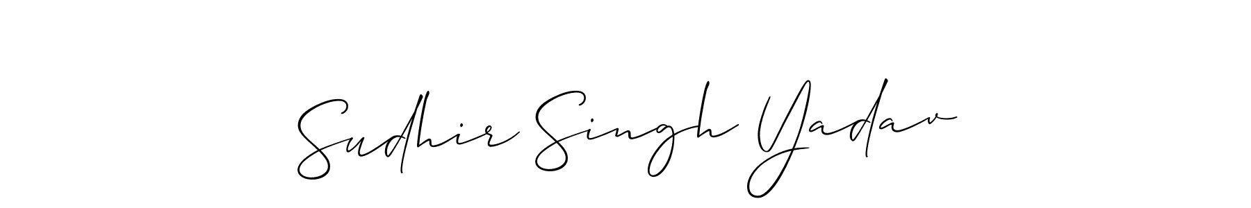 Design your own signature with our free online signature maker. With this signature software, you can create a handwritten (Allison_Script) signature for name Sudhir Singh Yadav. Sudhir Singh Yadav signature style 2 images and pictures png